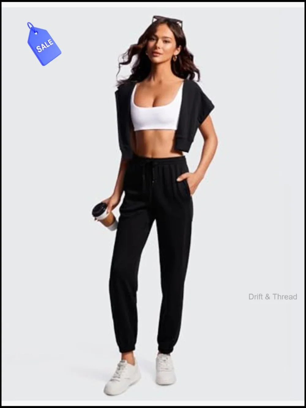 Butterluxe Square Neck Sports Bra - Low Coverage Yoga Wireless Padded Crop Top